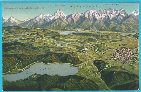 AK Ossiachersee und Villach. (1925-26)