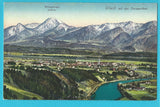 AK Villach mit den Karawanken. (1914)