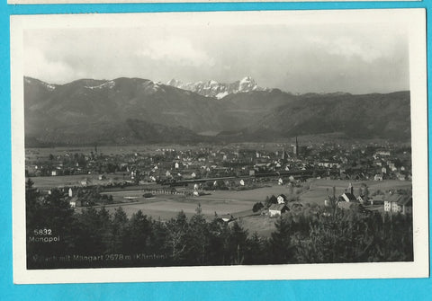 AK Villach mit Mangart.