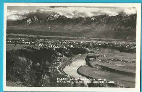 AK Villach mit Mittagskogel.
