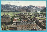 AK Villach gegen Süden mit Mangart. (1910)