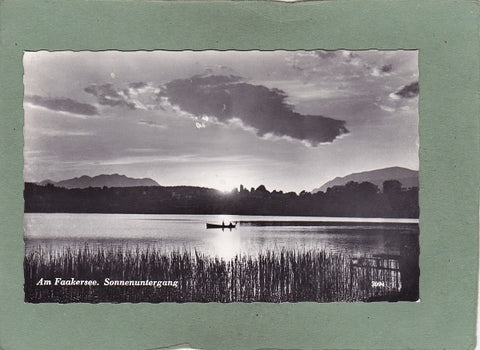 AK Am Faakersee. Sonnenuntergang.
