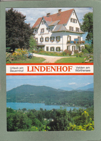AK Velden am Wörthersee. Gästehaus Lindenhof. Sonnental 130. Besitzer: Familie Walchhofer.