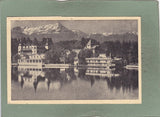 AK Schloß Velden mit Mittagskogel. (1947)