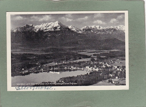 AK Velden am Wörthersee mit Mittagskogel und Triglav.