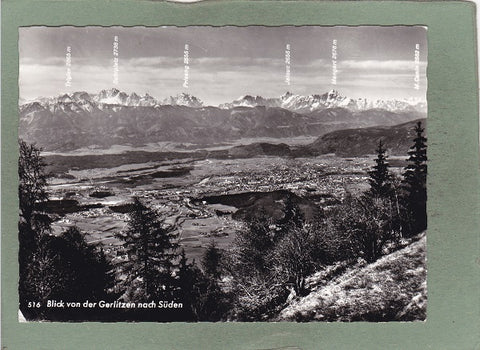 AK Blick von der Gerlitzen nach Süden.