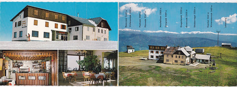 Doppel-Werbe-AK Gerlitzen-Gipfelhaus. Besitzer: Alois Gailer. Sattendorf Ossiacher See.