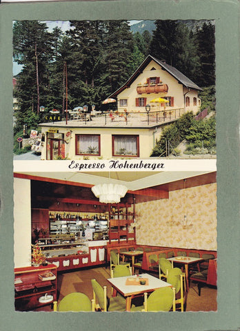 AK Bleiberg 102. Espresso – Imbiß – Cafe Hohenberger. Bes. H. u. R. Hohenberger.