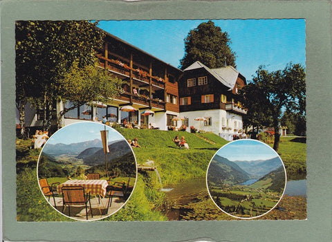 AK Einöde, Verditz bei Villach. Alpengasthaus Pension Moser. Hias und Hermine Lastin.
