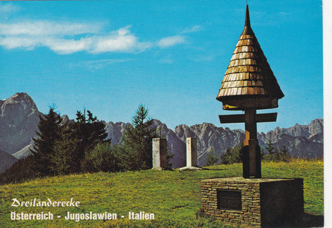 AK Seltschacheralm - Ofen (Pec) mit Julischen Alpen.