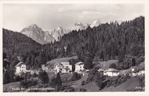 AK Thörl, Grenze Österreich - Italien.