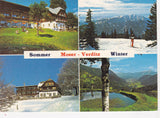 AK Einöde, Verditz bei Villach (Afritz) Alpengasthof Pension Moser. Sommer. Winter.