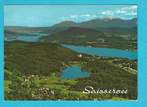 AK Saissersee gegen Wörthersee und Karawanken.