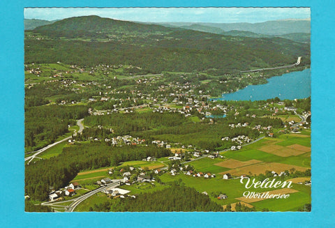 AK Velden am Wörthersee. Im Vordergrund der Ort Selpritsch.