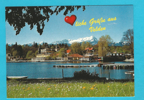 AK Herzliche Grüße aus Velden am Wörthersee.