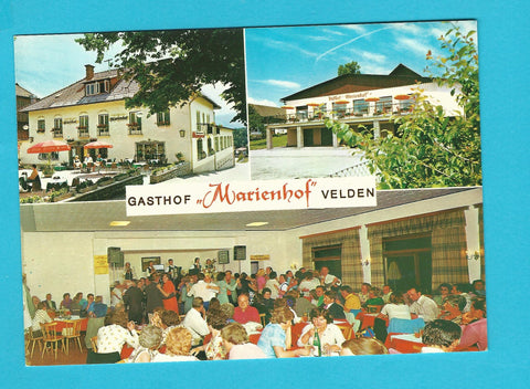 AK Velden am Wörthersee. Gasthof Marienhof. Inhaber A. und M. Kohlmaier.