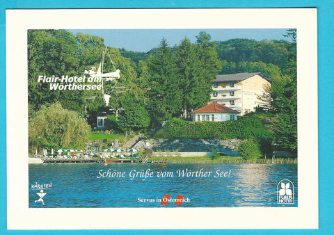 AK Velden/Auen Flair Hotel am Wörthersee. Familie Frank Lecocq Süduferstraße/Quellenweg 97.