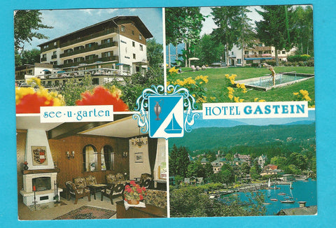 AK Velden-Auen. See- und Gartenhotel Gastein.