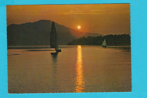 AK Sonnenuntergang am Wörthersee.
