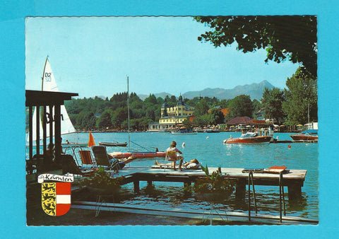 AK Seebäder in der Bucht von Velden am Wörthersee.
