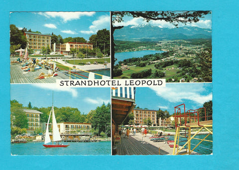AK Velden am Wörthersee. Strandhotel Leopold.
