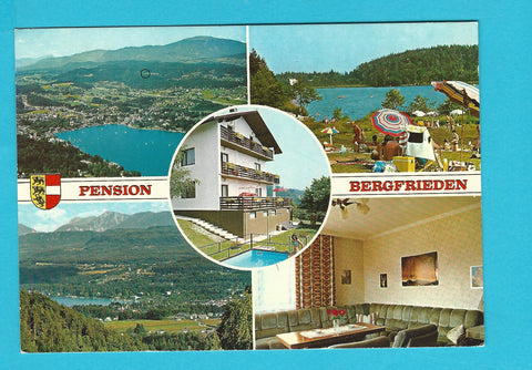 AK Velden am Wörthersee. Pension Bergfrieden Familie Gaier. Oberjeserz-West 47.