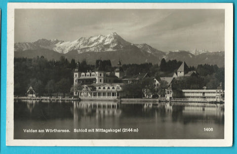 AK Velden am Wörthersee. Schloss. (1937)