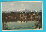 AK Schloßhotel Velden am Wörther See mit Mittagskogel.