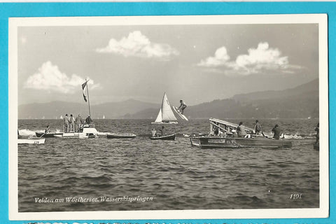 AK Velden am Wörthersee. Wasserskispringen.