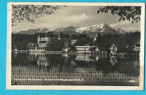 AK Velden am Wörthersee. Schloß. (1929)