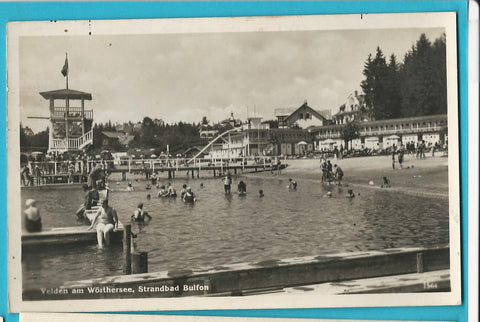 AK Velden am Wörthersee. Strandbad Bulfon. (1941)