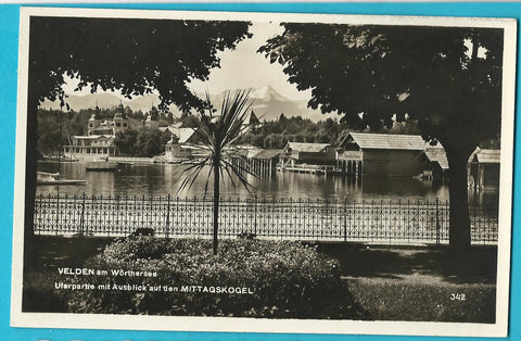 AK Velden am Wörthersee. Uferpartie. (1930)