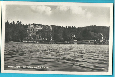 AK Hotel Auenhof bei Velden am Wörthersee. (1928)