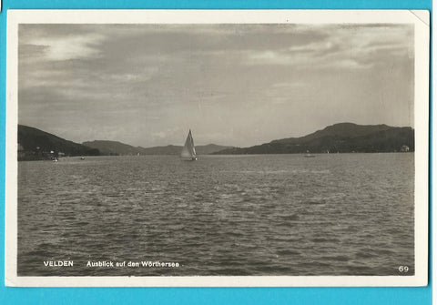 AK Velden Ausblick auf den Wörthersee. (1931)