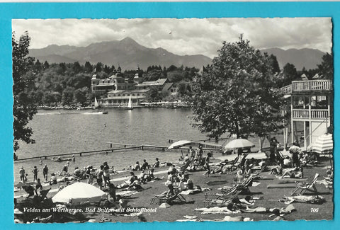 AK Velden am Wörthersee. Bad Bulfon mit Schloßhotel.