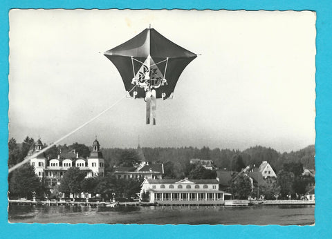 AK Der Drachenflieger, die Attraktion in Velden am Wörthersee.