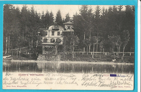 AK Velden am Wörthersee. Villa Schur.