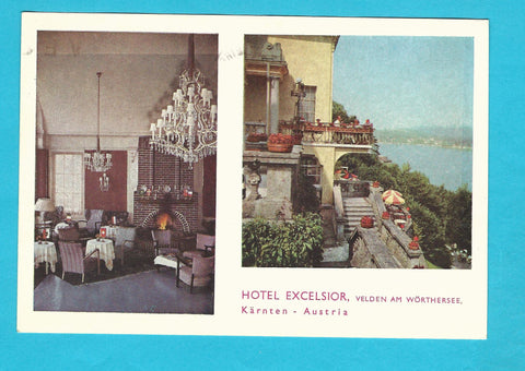AK Velden am Wörthersee. Hotel Excelsior.