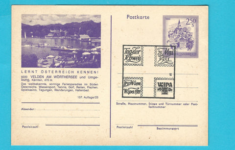 Postkarte Velden am Wörthersee. Lernt Österreich kennen!