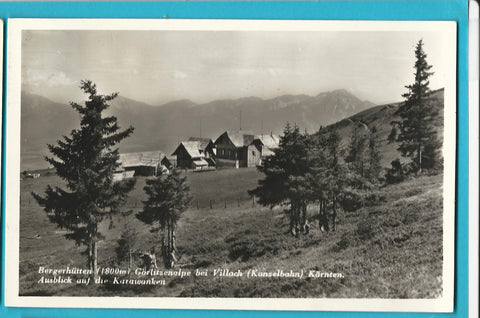 AK Bergerhütten, Görlitzenalpe bei Villach. (1940-41)