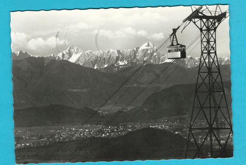 AK Kanzelbahn bei Villach mit Mangart.