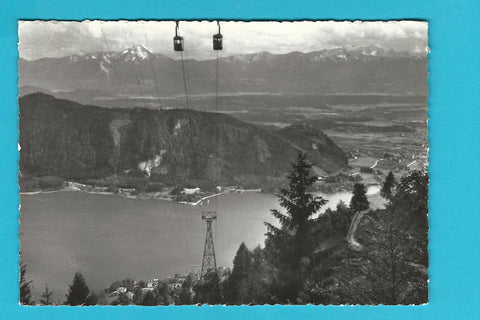 AK Kanzelbahn Ossiachersee mit Karawanken.
