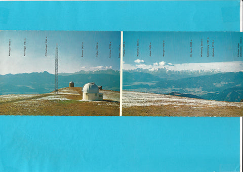 AK Panoramakarte Blick von der Gerlitzen.