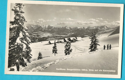 AK Gerlitzen. Bergerhütten. Blick auf die Karawanken.
