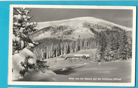 AK Blick von der Kanzel auf die Gerlitzen.