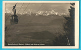 AK Kanzelbahn mit Mangart und Blick auf Villach. (1933)