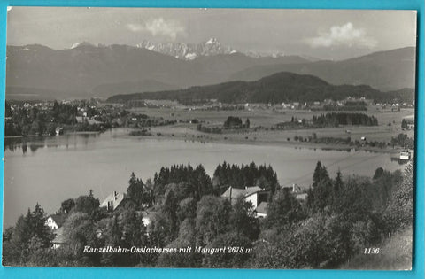 AK Kanzelbahn Ossiachersee mit Mangart.