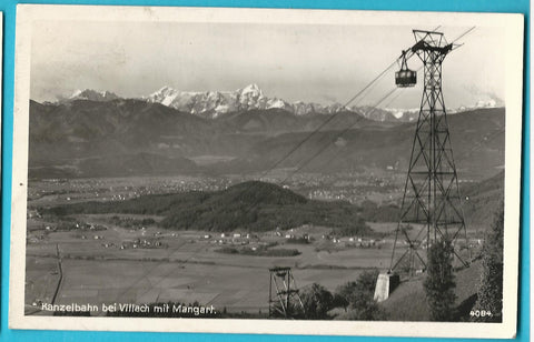 AK Kanzel bei Villach mit Mangart.
