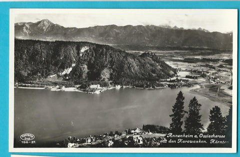 AK Annenheim am Ossiachersee mit den Karawanken.(1930-31)