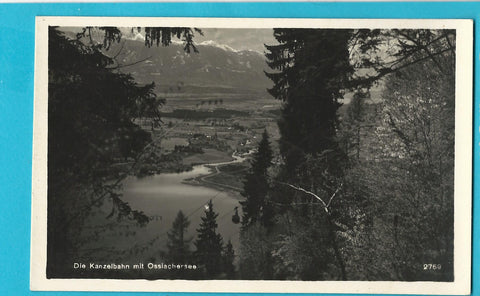 AK Die Kanzelbahn mit Ossiachersee.